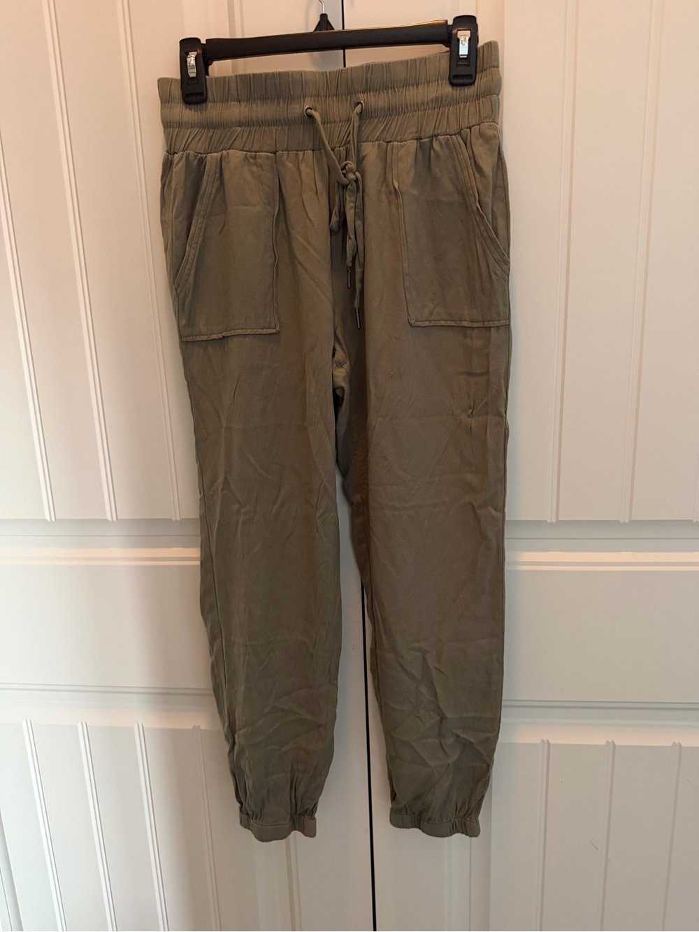 Rewash Olive Green Drawstring Capris